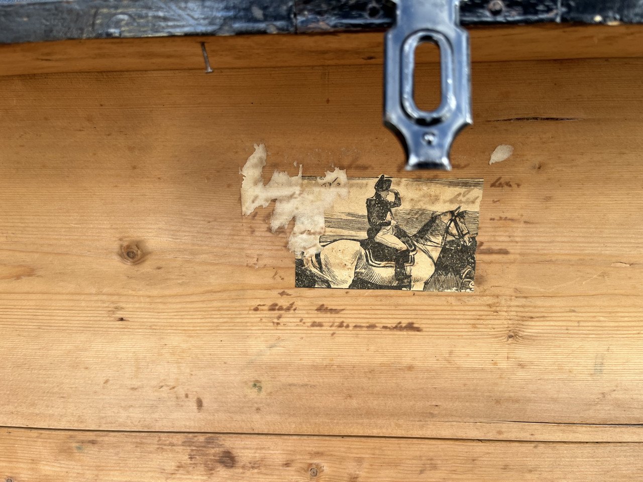 Houten kist zwart Antiek