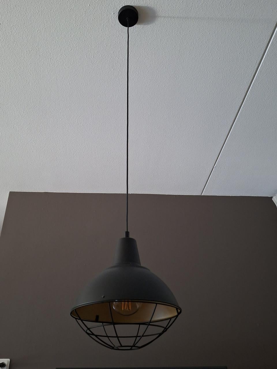 2x Hanglamp- Industrieel ontwerp- inclusief dimbare led lamp.