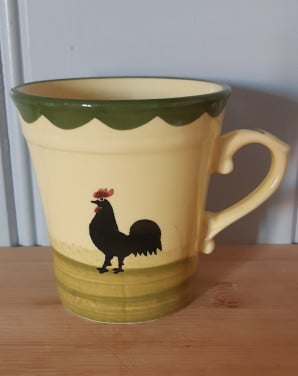 Zeller keramiek: Kip & haan servies:  1 koffiekop