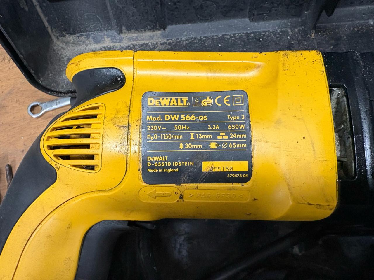 Dewalt Dw 566 QS combi boorhamer
