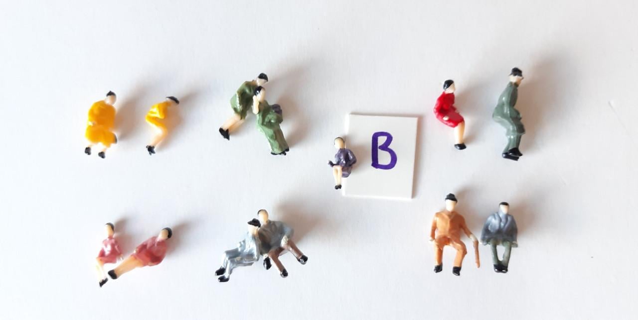 H0 Passagiers / Zittende Figuren / Poppetjes