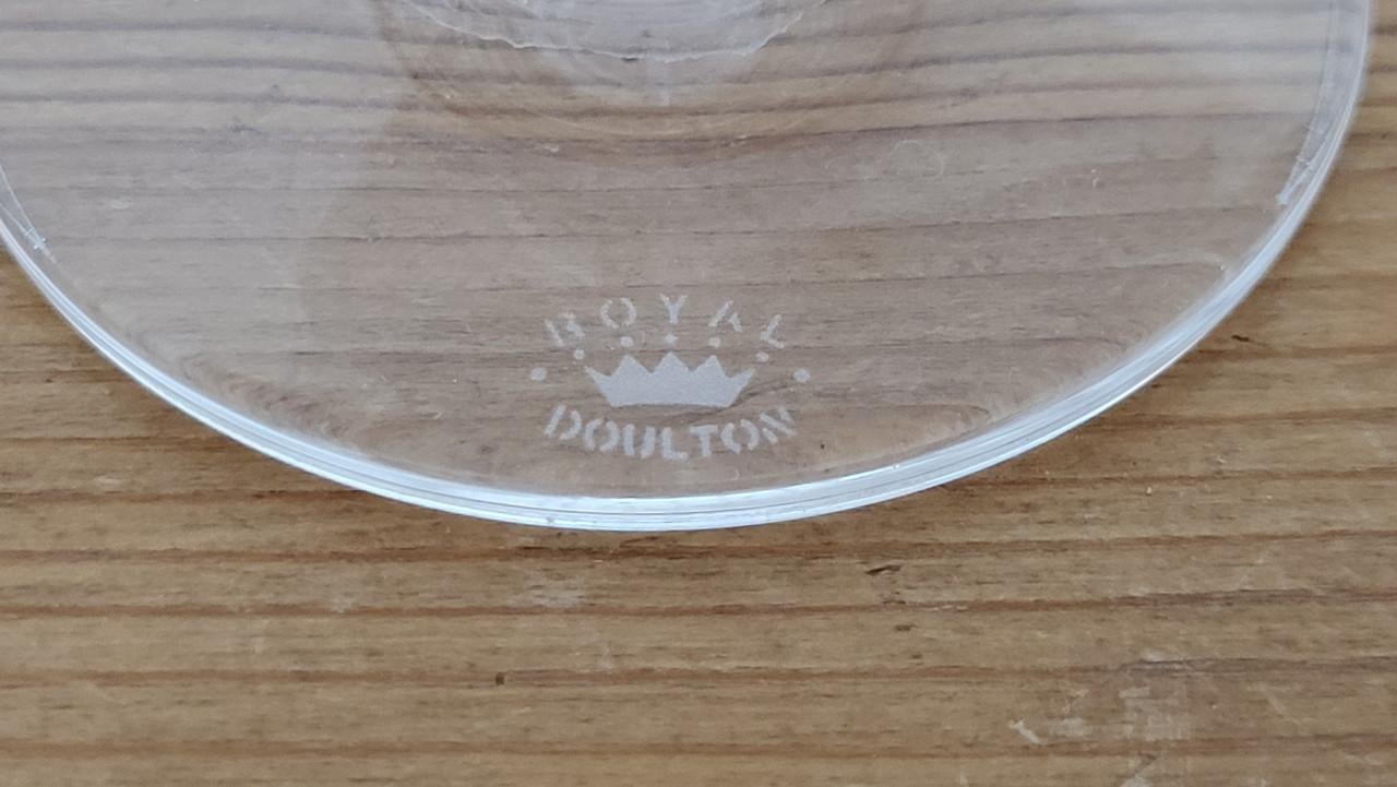 Set van 2 Royal Doulton kristallen kandelaars