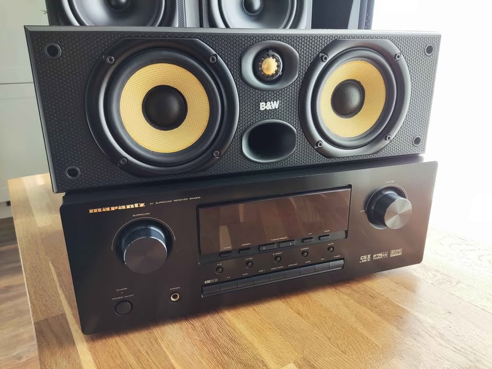 ❗❗❗ B&W DM603 en CC6 luidsprekers 🎵 🎵 Marantz SR4300 ❗❗❗
