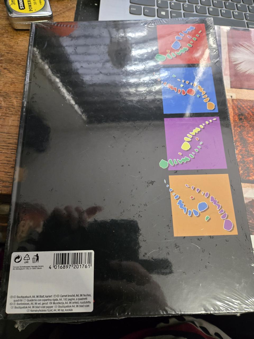 3 ruitjesboeken (hardcoverschriften)  A4-formaat, Nieuw en geseald.