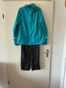 Als NIEUW: zwarte regenbroek uniseks, lichtgewicht, maat M/L