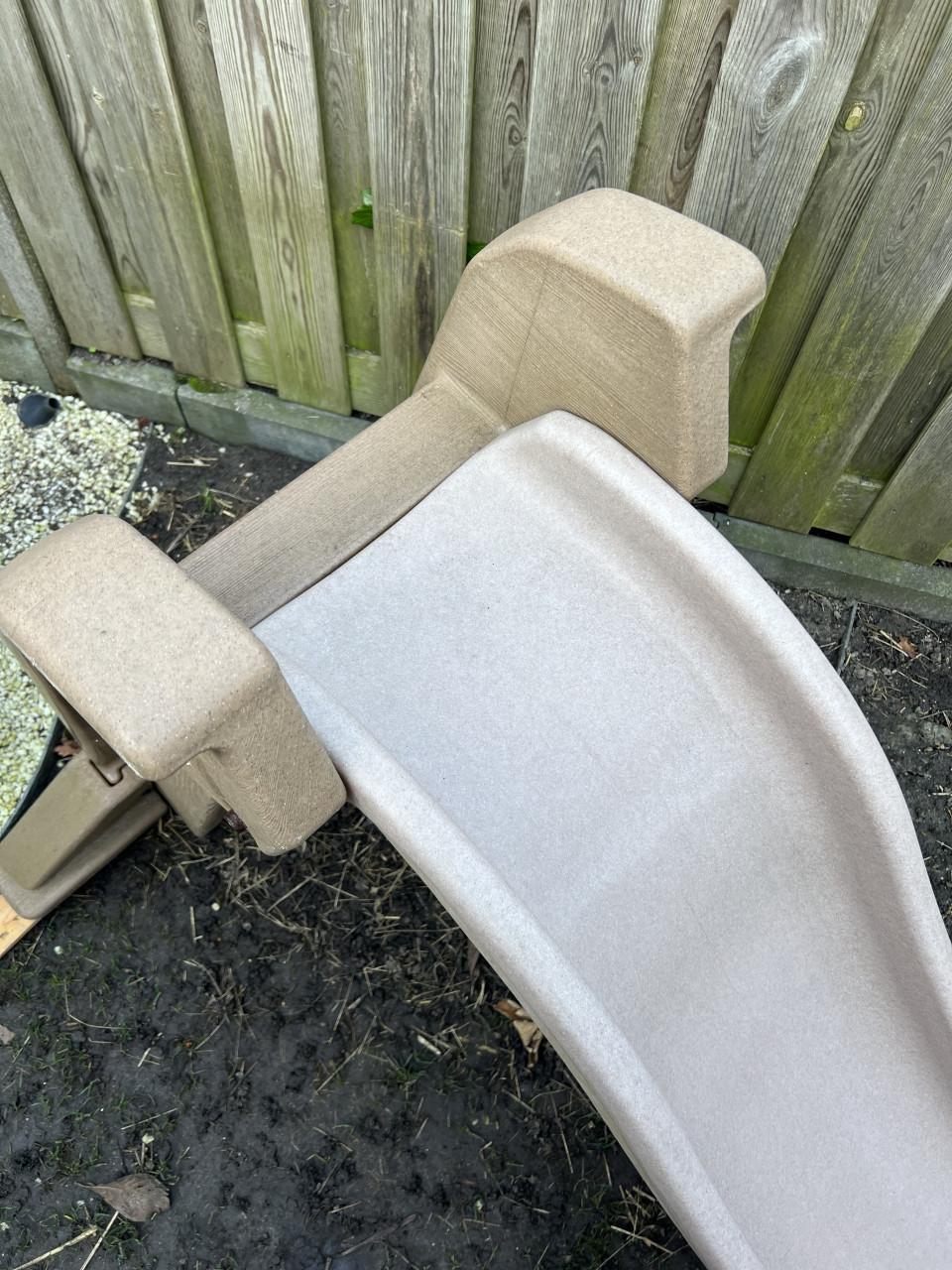 Mooie bruine beige glijbaan