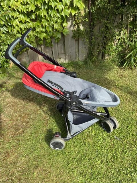 Quinny Zapp Flex buggy met ligstand grijs/rood