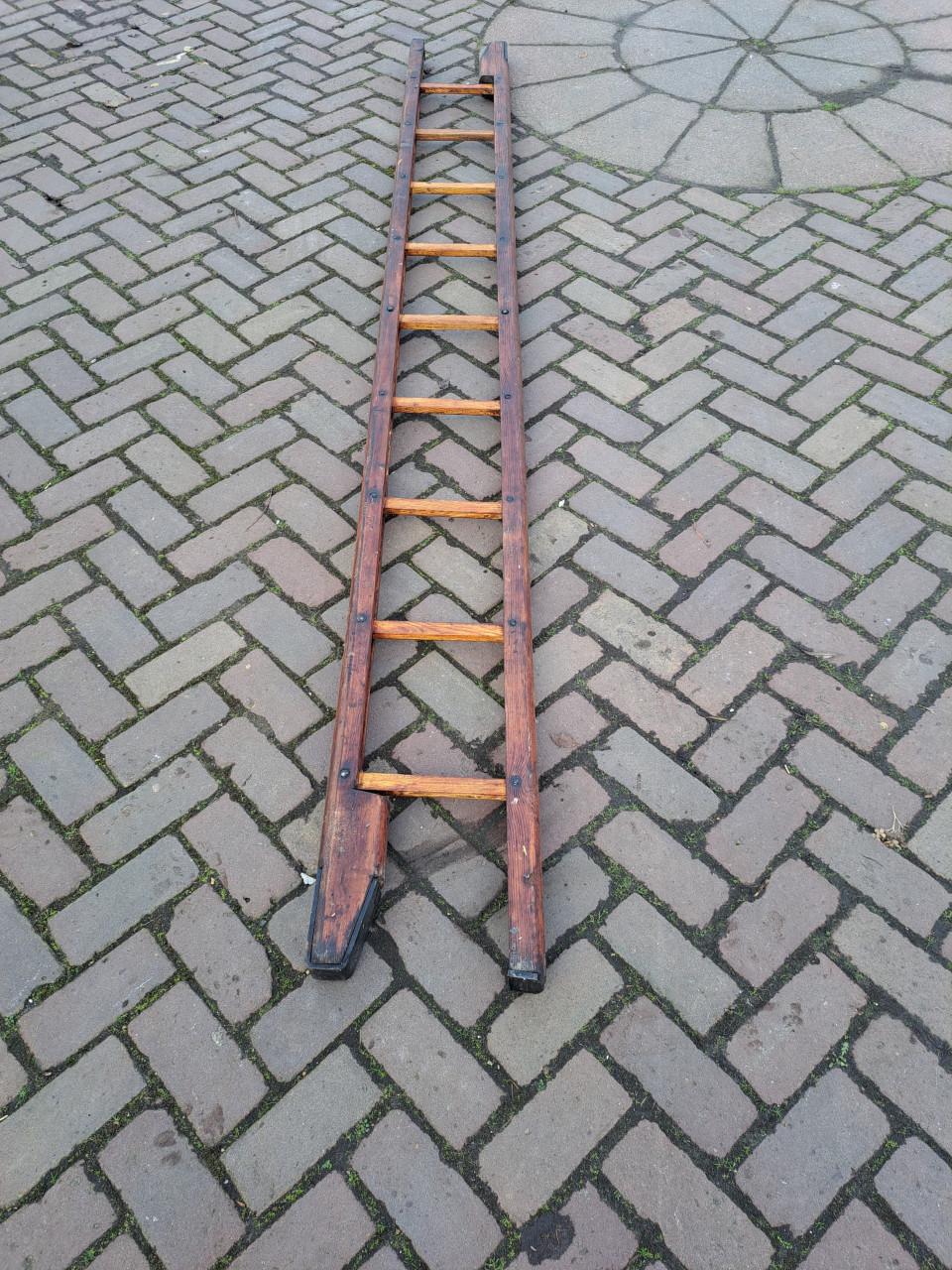 ANTIEKE HARDHOUTEN BIBLIOTHEEK VOUWTRAP