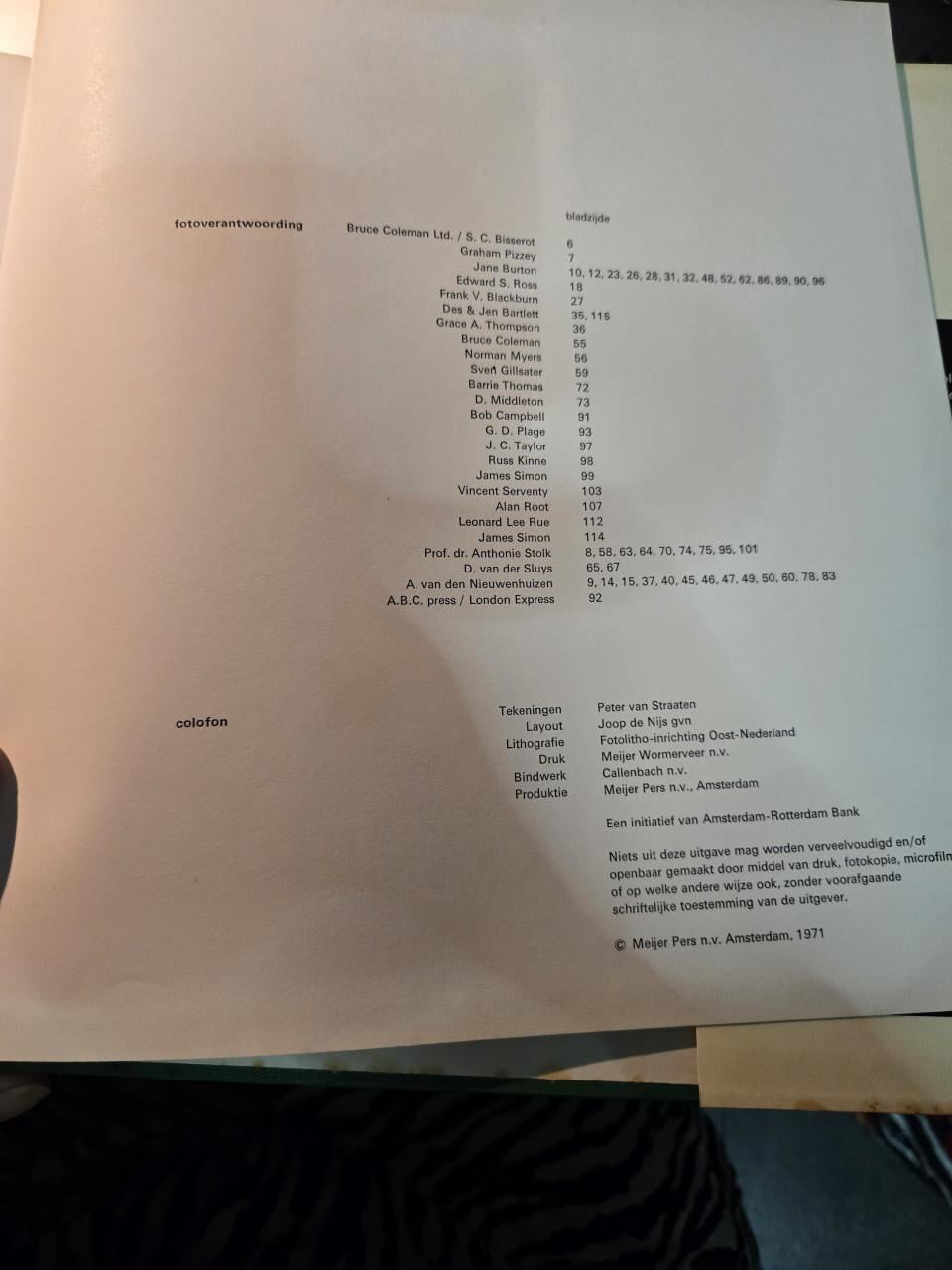 Boek: Grote en kleine spaarders van moeder natuur 1e druk 1971