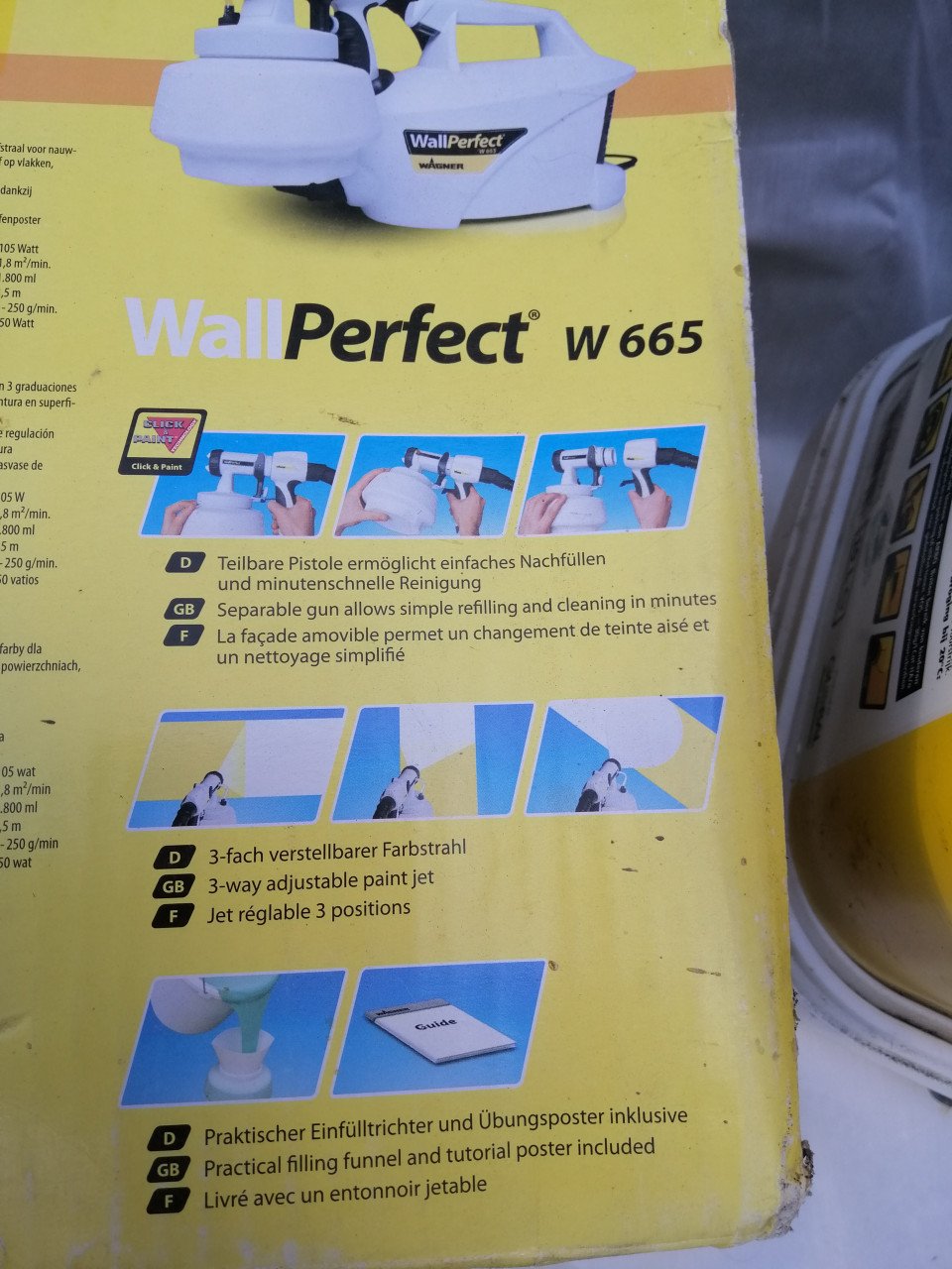 Nieuw Wagner WallPerfect W 665 verfspuitsysteem en 2emmers verf van 10 ltr