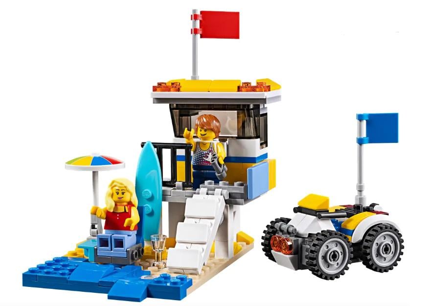LEGO Creator 31079: Zonnig Surferbusje of strandwachttoren of strandbuggy