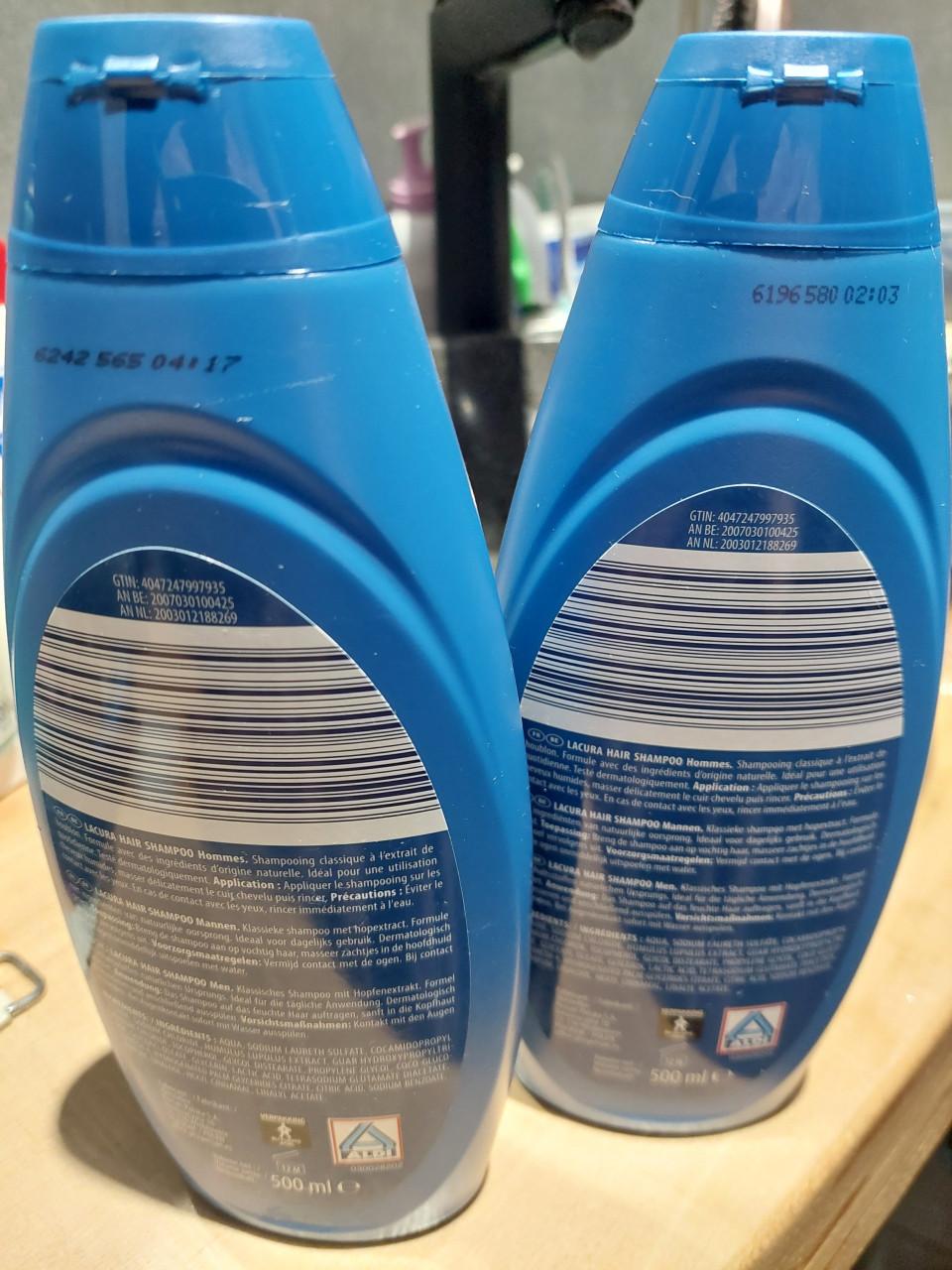 2 nieuwe Men haarshampoo