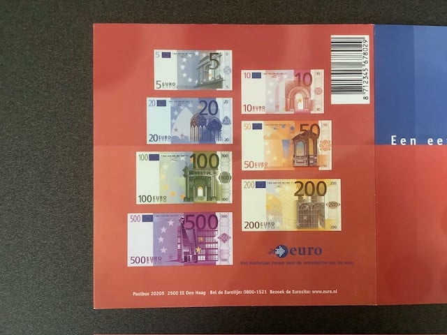 Nederland, euro introductie set met boekje.