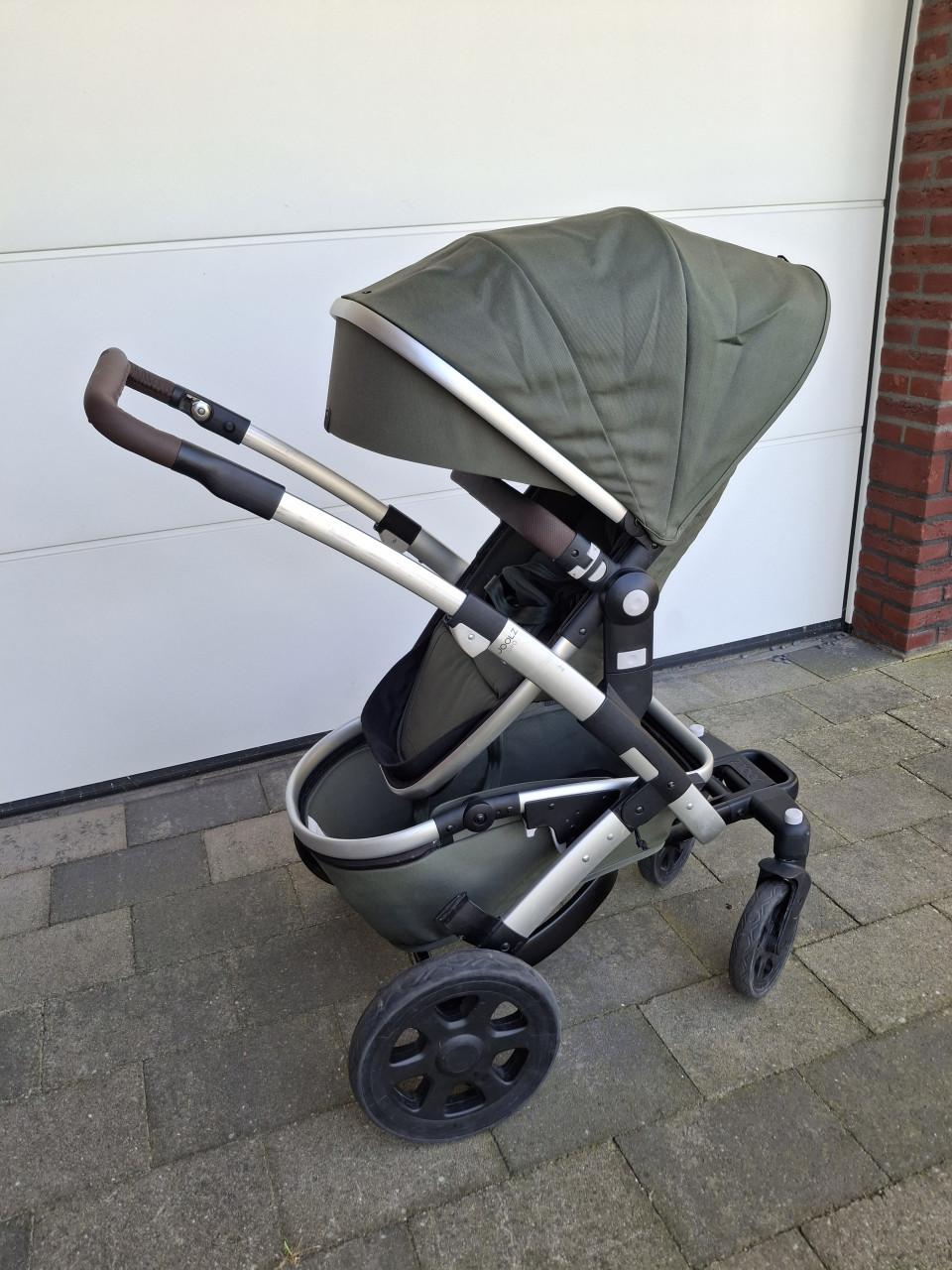 Joolz kinderwagen en buggy, groen, met veel accesoires