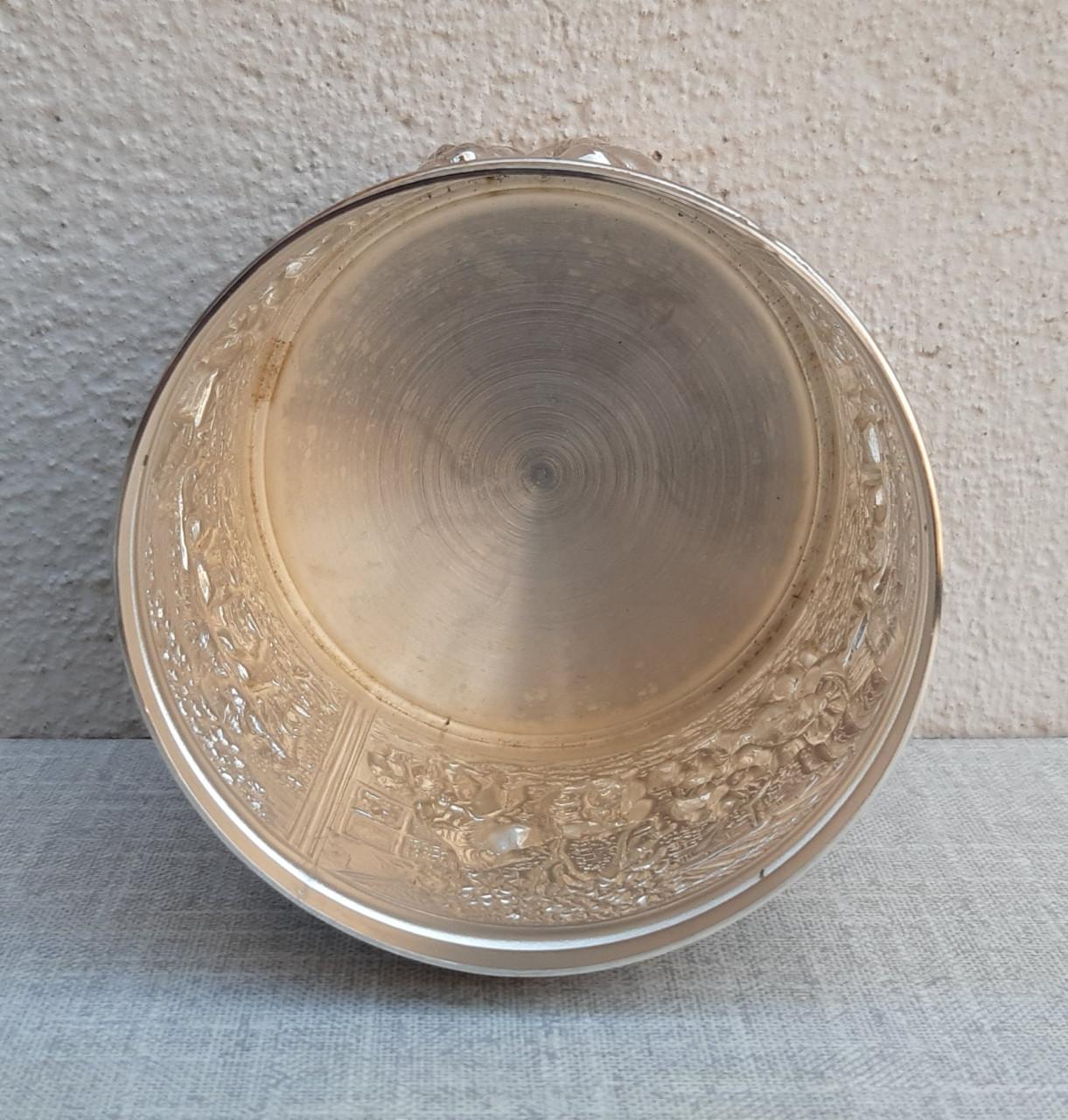 Theedoosje, verzilverd, uitgave Douwe Egberts