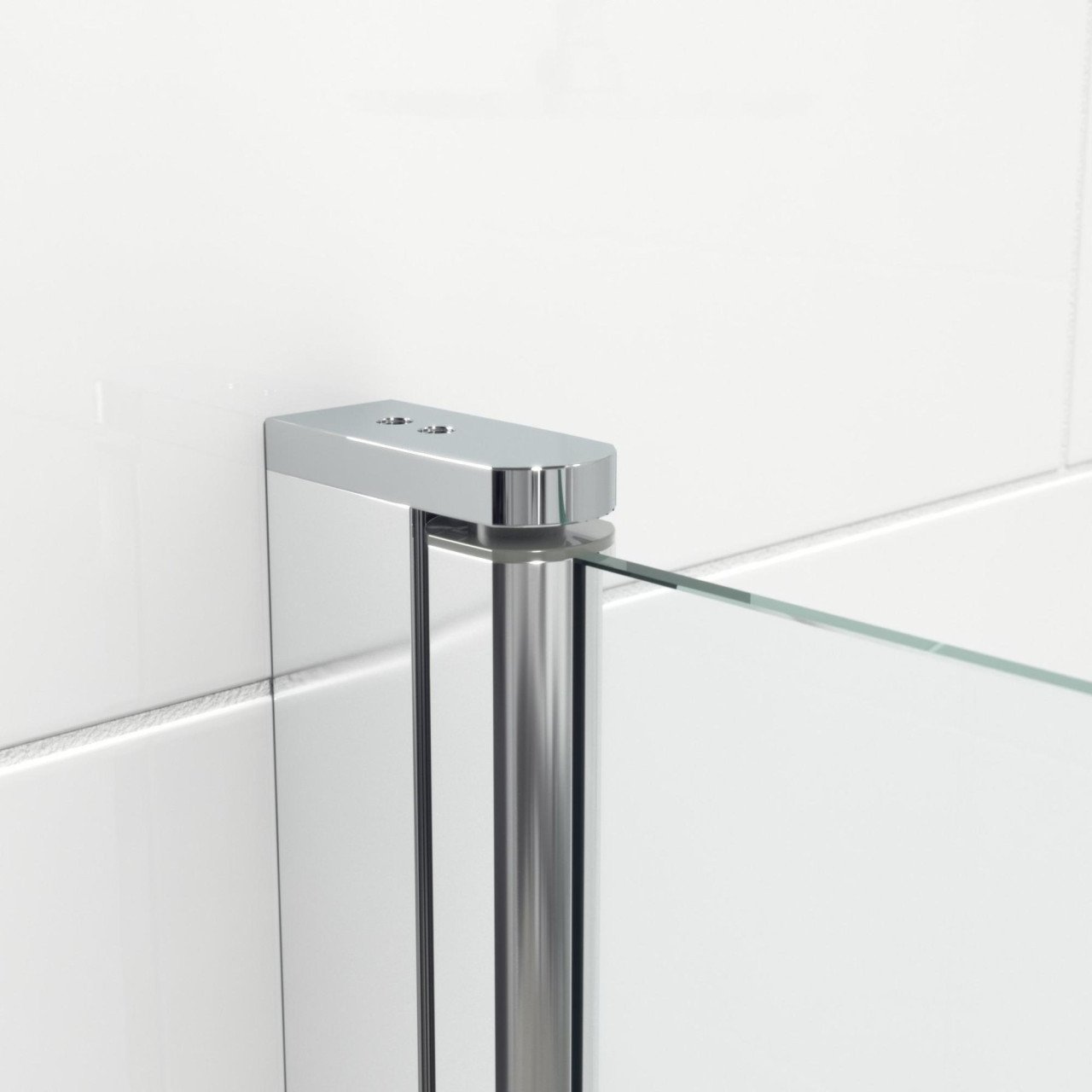 Douche/bad wand in 2 delen