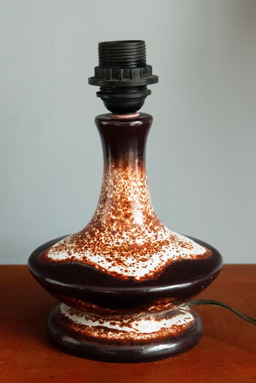 Retro voet voor lamp keramisch fat lava vintage '60/'70 of ouder