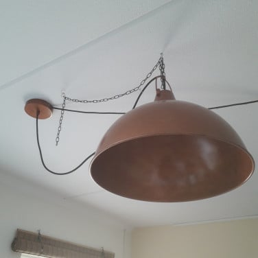 Hang lamp brons kleur