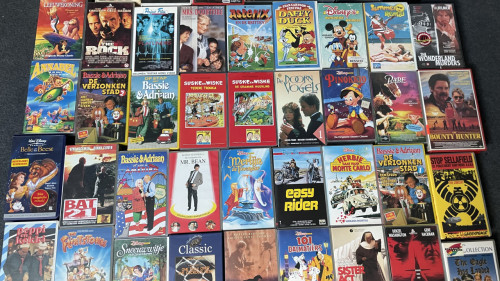 VHS videobanden 60+ stuks