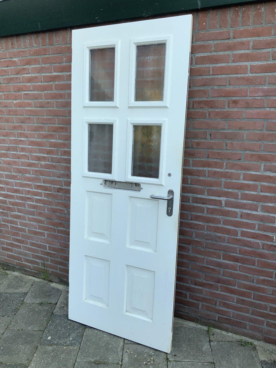 Merbau voordeur wit