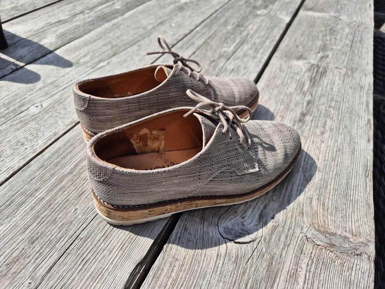 Lage bruine schoenen, maat 37
