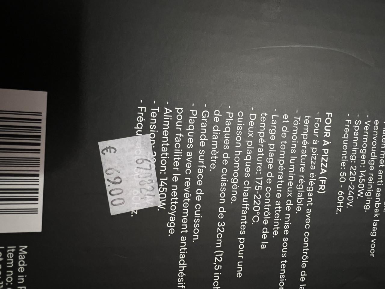 Nieuwe Pizza Oven nog in verpakking winkelprijs €70,-