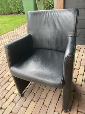 Lederen stoelen zwart