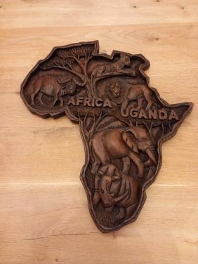 Houten wanddecoratie Afrika