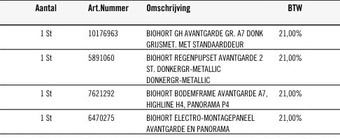 Tuinhuisje Biohort avantgarde A7