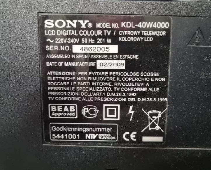 LCD televisie Sony KDL40W400
