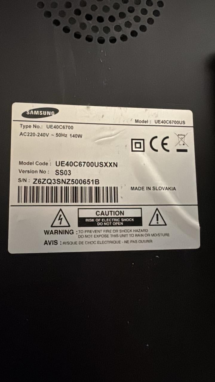 Samsung UE40C6700USXXN 40 inch LED TV