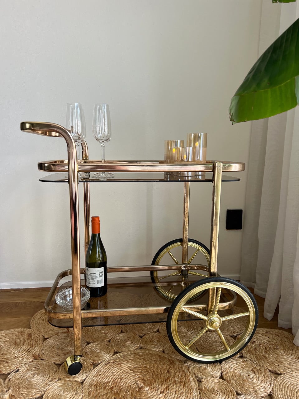 Prachtige vintage serveertrolley