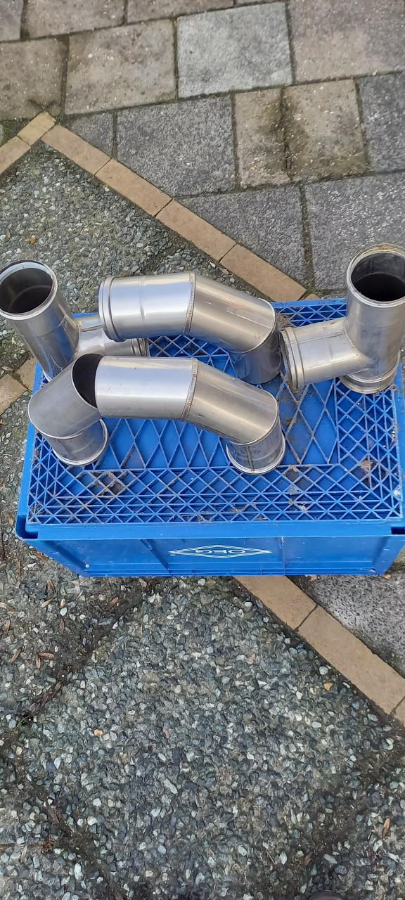 Pelletkachel rookgasafvoer EK 80 mm