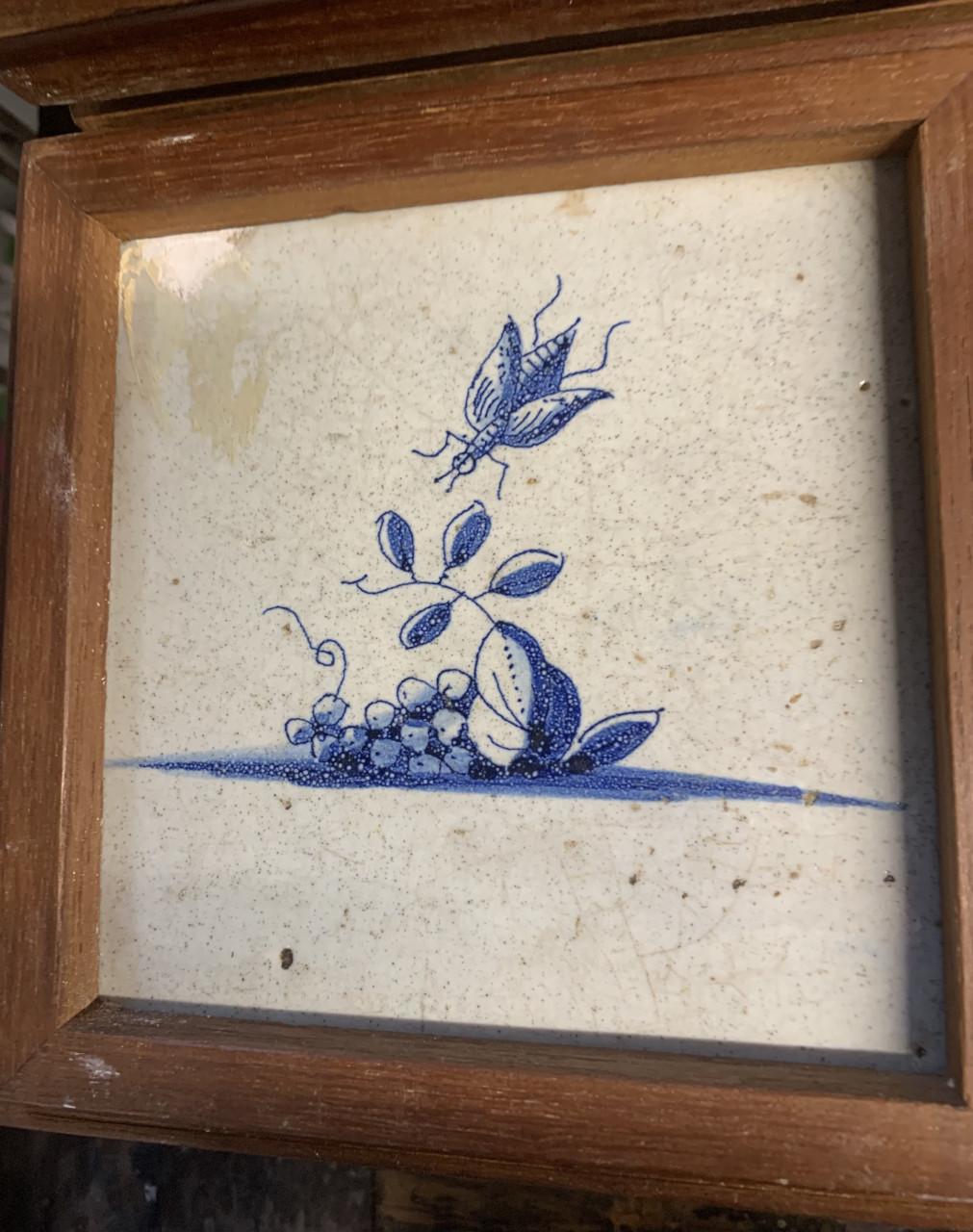 Antiek - Delfsblauwe tegeltjes