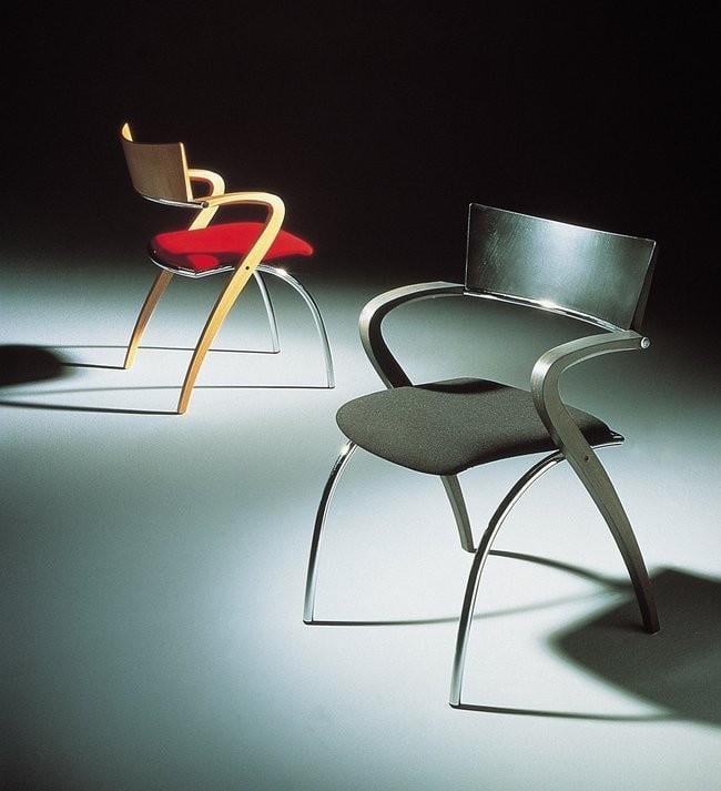 4x vintage design eetkamer stoelen "Can Can" van Komplot Design