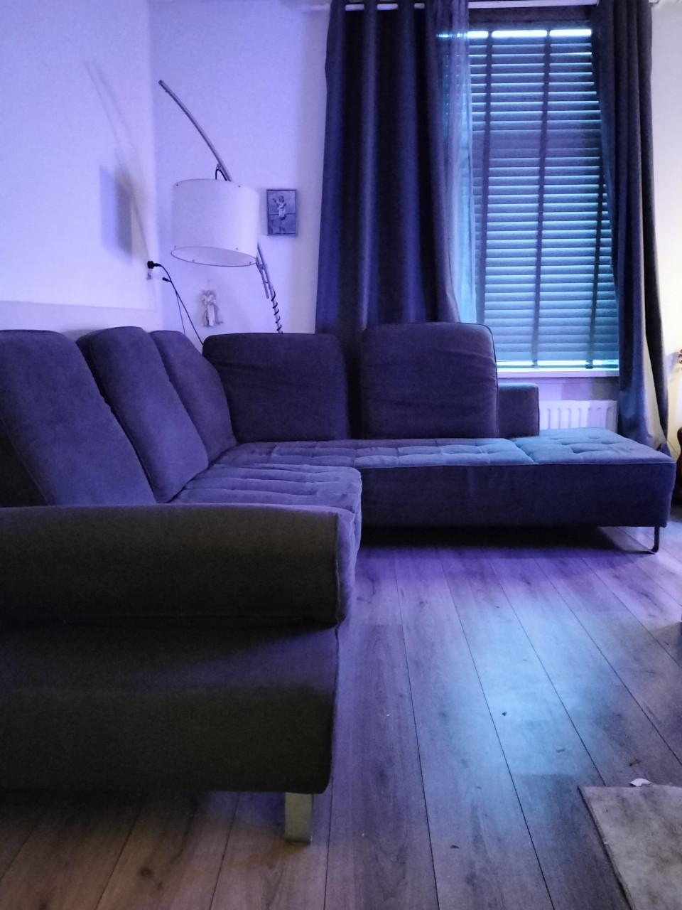 Hoekbank donker grijs