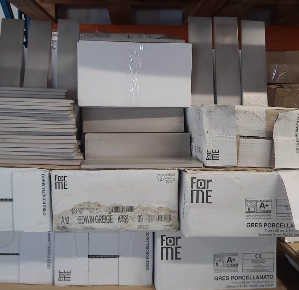 3035-228 Vintagelook tegels, greige, 7x28 cm, van € 67,88/m² voor