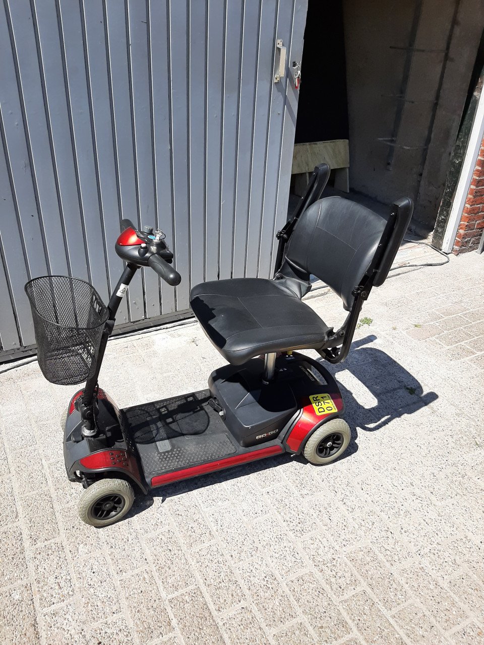 Nette opvouwbare, demontabele GoGo Pride Elite Traveller  scootmobiel