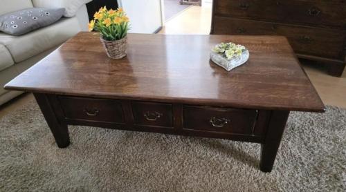 Stevige Perfecte Teak/Eiken Salontafel.