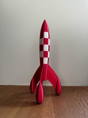 Tintin kuifje raket 38cm hoog