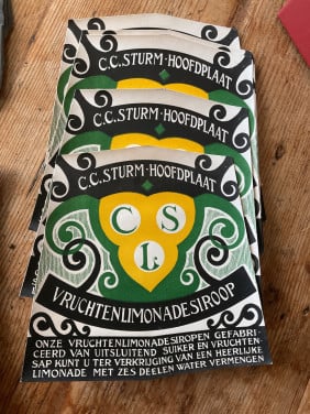 Oude limonade etiketten
