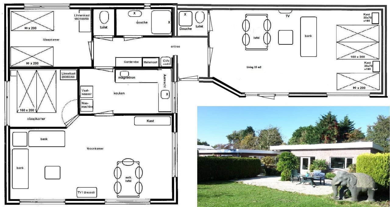 Te Huur: Grote recreatiewoning van 1 nov. - 23 maart