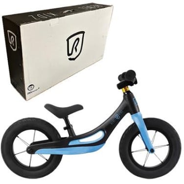 Stoere loopfiets in zwart/blauw en zwart/groen