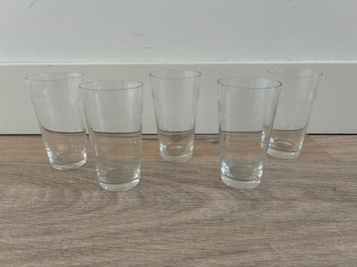 5 stuks Kosta Boda Spin glazen