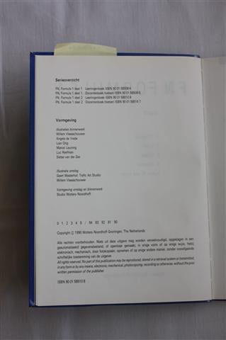 Functioneel Nederlands formule 1 ISBN: 9789001585105  €.2,50