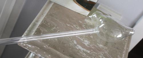 Waterverdeler glazen vogel