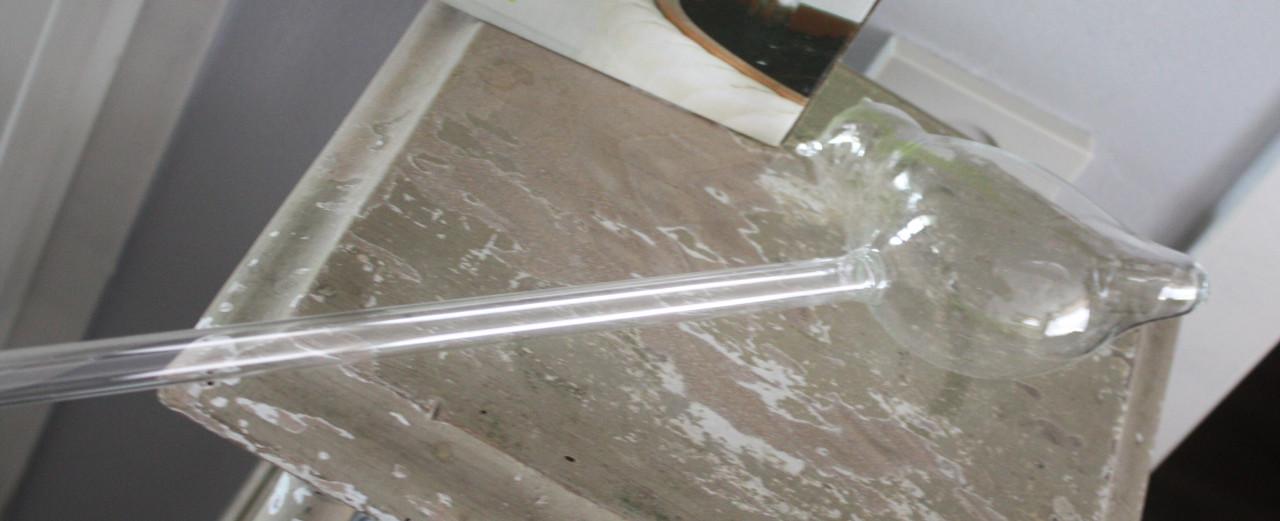 Waterverdeler glazen vogel