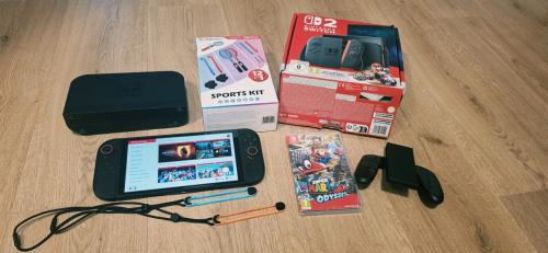 Als nieuw Nintendo switch 2 met spel en extras