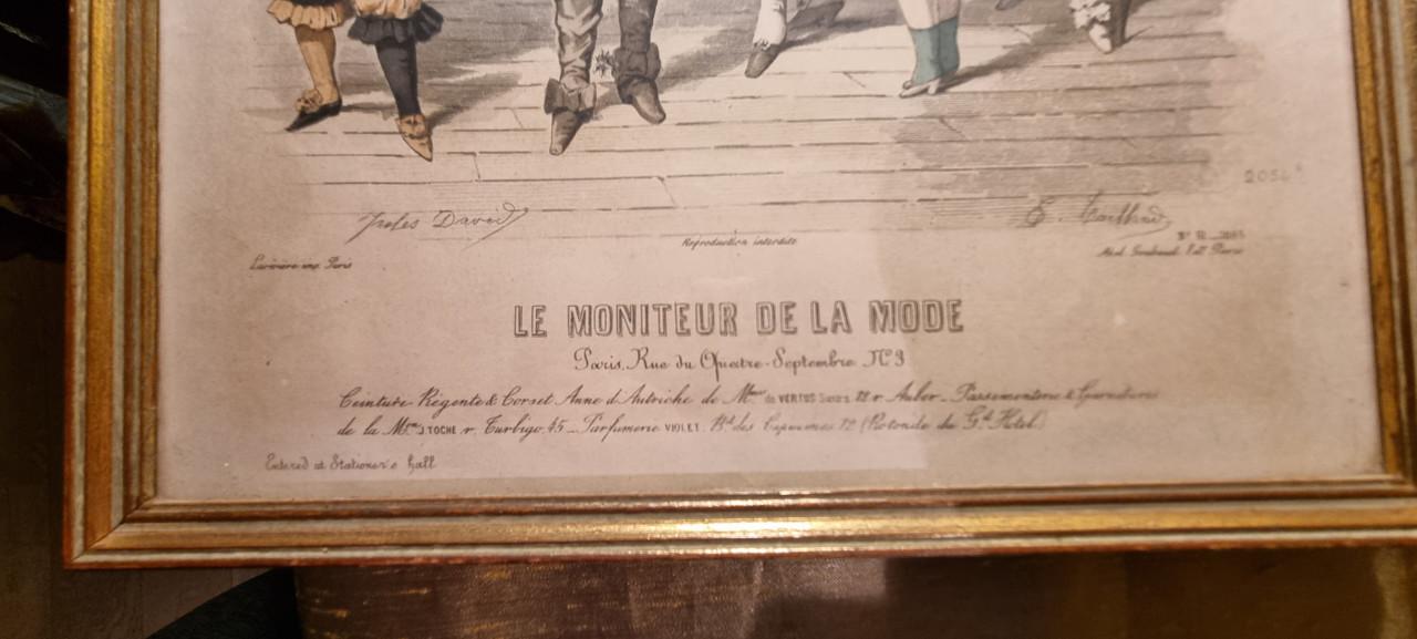 Oud Lijstje met afbeelding met oa de Gelaarsde kat.