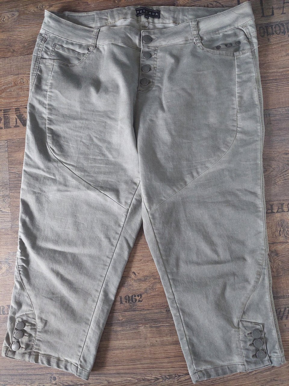 Khaki/taupe Pescara 3/4 damesbroek mt 44